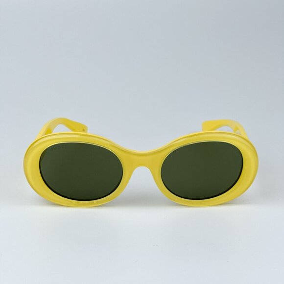 Gucci GG1587S 004 BRAND NEW Sunglasses Yellow Green Women Oval main image 10